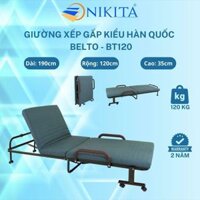 Giường gấp văn phòng, giường xếp nâng đầu, giường gấp thông minh BELTO BT120 (120cm) - NIKITA OUTLET