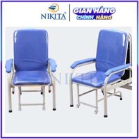Giường ghế bệnh nhân tích hợp, Có bánh xe để di chuyển, dễ dàng gấp thành ghế ngả thành giường - GS03