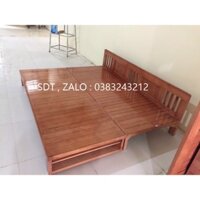 giường ghế gấp gỗ xoan đào