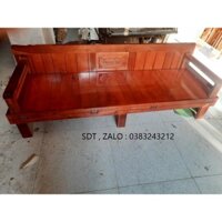 giường ghế gấp gỗ xoan đào 1m8