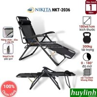 Giường - ghế xếp gấp thư giãn Nikita NKT-2036 - Tải trọng 300kg