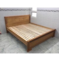 Giường gỗ 1m6 căm xe