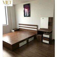 Giường gỗ cao cấp - Giường ngủ 1m2,1m4,1m6,1m8 có 2 hộc kéo