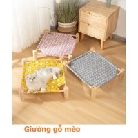 Giường gỗ cho chó mèo