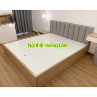 Giường gỗ công nghiệp có tựa đệm