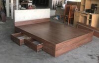 Giường gỗ công nghiệp đầu giường bọc nệm Juno Sofa - 1m8 x 2m