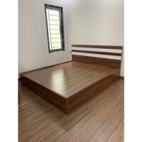 giường gỗ công nghiệp mdf phủ bóng