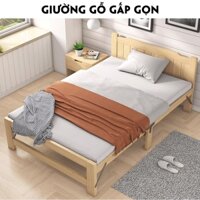 Giường gỗ gấp gọn rộng 80cm-100cm