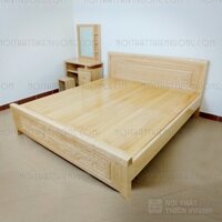 Giường gỗ giá rẻ sồi Nga phản GSN10