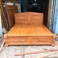 Giường Gỗ Gõ Đỏ Mẫu Quạt X 1m6x2m - Vạt Phản