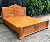 Giường Gỗ Gõ Đục Phản Nan