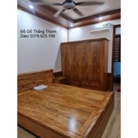giường gỗ hương xám 1m6,1m8,2m