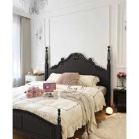 GIƯỜNG GỖ INDOCHINE - GIƯỜNG CỔ ĐIỂN CHÂN TIỆN GCĐ10 #tiemdecorthang10