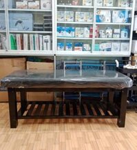 giường gỗ massage đen