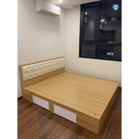 Giường gỗ mdf 1m6x 2m