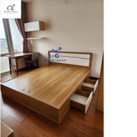 GIƯỜNG GỖ MDF GIÁ RẺ HCM