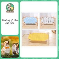 Giường Gỗ Nằm Cho Thú Cưng Phong Cách Nhật