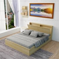 Giường gỗ ngăn kéo đầu giường 1m8