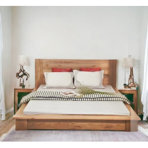 Giường gổ sồi kiểu Nhật - 1m8
