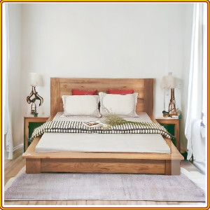 Giường gổ sồi kiểu Nhật - 1m8