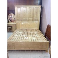giường gỗ sồi 1m8