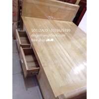 giường gỗ sồi 1m8x2m có ngăn kéo