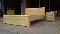 GIƯỜNG GỖ SỒI NGA 1M6 X 2M