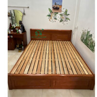 GIƯỜNG GỖ SỒI NGA 2 HỘC KÉO TIỆN LỢI