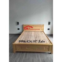 Giường Gỗ Sồi Nga 1M2,1M4,1M6,1M8X2M Chống Mọt, Bền Lâu Freeship Và Lắp Ráp HCM