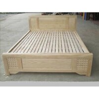 Giường gỗ sồi tự nhiên 1m8 - Hà nội