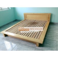 Giường gỗ sồi vai bè 1,8m ms 5.5 giá xưởng, chất gỗ đẹp