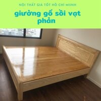 giường gỗ sồi vạt phản đủ size - bền đẹp - giá tận xưởng - miễn ship ráp