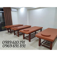 Giường gỗ spa, giường massage chân gỗ thịt kích thước 180 x 70 x 70 cm cho spa, thẩm mỹ viện có đặt các mẫu riêng