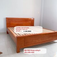 GIƯỜNG GỖ TRÀM 1M6 X 2M