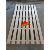 Giường gỗ tự đóng theo kiểu pallet 1mx2m, 1m2x2m, 1m4x2m cao 10cm chịu lực tốt, khe hở nhỏ không lo lọt nệm