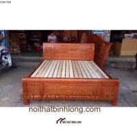 giường gỗ xoan 1m4* 2m freeship