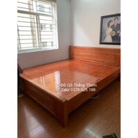 giường gỗ xoan đào 1m8