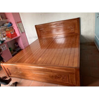 Giường gỗ xoan đào dát phản