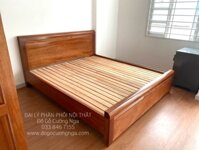 Giường gỗ xoan đào lào vạt lan - mẫu chỉ hoa đẹp