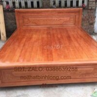 giường gỗ xoan dát phản 1m6 x 2m