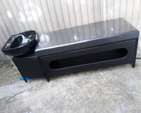 Giường gội đầu 2 trong 1 khung sắt bồn sứ tròn GG07