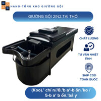 Giường Gội Đầu 2in1, Giường Dưỡng Sinh Cao Cấp - Khung Sắt Chắc Chắn, Bồn Sứ, Màu Tùy Chọn, Dùng Cho Spa