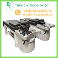 Giường gội đầu 2in1 vừa gội đầu vừa massage khung gỗ thịt cao cấp, giường gội dưỡng sinh, bàn gội đầu spa