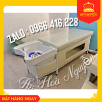 Giường gội đầu bồn nhựa tai thỏ, bền chắc