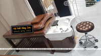 Giường gội đầu bồn sứ màu nâu cao cấp GGD26