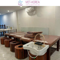 Giường gội đầu dưỡng sinh 2in1 bồn Nhựa Bồn sứ Giá rẻ cho Spa