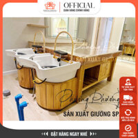 Giường Gội Đầu Dưỡng Sinh Tai Thỏ Bồn Sứ