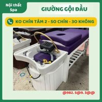 Giường gội đầu dưỡng sinh 2in1, giường spa massage chân gỗ vừa gội đầu vừa massage