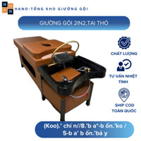 Giường Gội Đầu, Giường Dưỡng Sinh 2in1 Sang Trọng - Khung Sắt, Nhiều Màu, Phù Hợp Mọi Spa