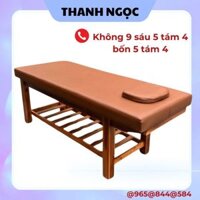 Giường gội đầu, giường massage body, khung gỗ thịt chắc chắn, chuyên dùng trong spa, bấm huyệt
